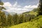 Scenic view of the european alps with mountains in the background. Austria