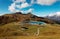 Scenic view of Fallbodensee Lake at Kleine Scheidegg in Jungfrau region, Switzerland