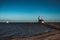 Scenic view of the famous Paard van Marken lighthouse in the Netherlands