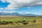 A scenic view in a farm on the outskirts of the city El Calafate, Patagonia Argentina.