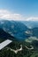 Scenic view of Five Fingers viewing platform in the Alps