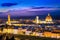 Scenic view of Florence at night from Piazzale Michelangelo