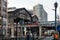 Scenic view of Friedrichstrasse street in Berlin with Friedrichstrasse railway station