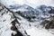 Scenic view of Gangapurna glacier. Annapurna circuit trek. Nepal. Himalayas and lakes