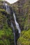 Scenic view of The Glymur Waterfall - second highest waterfall o