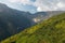 Scenic view of Gocta waterfall cascading through a lush and verdant jungle in Peru