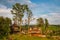 Scenic view of Greek Catholic wooden church of Ascension of Our Lord Church, UNESCO, Yasinia, Ukraine