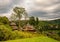 Scenic view of Greek Catholic wooden church of Ascension of Our Lord Church, UNESCO, Yasinia, Ukraine