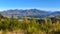 Scenic view of Hanmer Springs town and surrounding hills in Canterbury