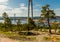 Scenic view of the High Coast Bridge on a sunny day, Sweden