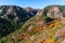 Scenic view of Highway 89A in Oak Creek Canyon, Arizona