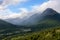 Scenic view from hilltop in Cerro Alarken Nature Reserve, Ushuaia, Argentina