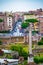 Scenic view of historic central Rome city Italy