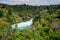 A scenic view of Huka falls on Wiakato river from the distance