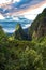 Scenic view of the Iao Valley in Wailuku, USA