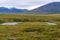 Scenic view of John River valley with Endicott Mountains in Gates of the Arctic National Park,Alaska