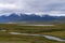 Scenic view of John River valley with Endicott Mountains in Gates of the Arctic National Park,Alaska