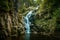 Scenic view of Kamienczyk waterfall in Gian Mountain, Karkonosze Monutain