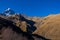 Scenic view of the Kazbegi Mountain in the Mtskheta region of Georgia