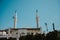 Scenic view of the King Abdullah Bih Abdulah Aziz Ali Saud Mosque in Tuzla, Bosnia and Herzegovina
