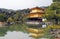 Scenic view of Kinkakuji Golden Pavilion in Kyoto Japan