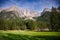 Scenic view of Lago di Anterselva, South Tyrol, Italy.