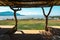 Scenic view of Lake Jipe seen from a hotel cabin in Tsavo West National Park in Kenya