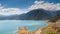 Scenic view of Lake Potrerillos, in Mendoza, Argentina