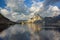 Scenic view of Lake Traunsee, Salzkammergut, Upper Austria