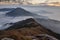 Scenic view from the Lantau Peak in Hong Kong at dawn