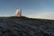 Scenic view of the Majersteinen Rock, the mythical stone at Toten, Norway