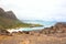 Scenic view of Makapu`u beach from above on Oahu, Hawaii