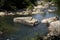 Scenic view of middle fork river