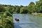 Scenic view of the Mincio river at Borghetto sul Mincio