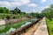 Scenic view of moat surrounding the Citadel in Hue, Vietnam