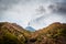 Scenic view of Mount Etna erupting