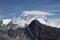 Scenic view of Mount Everest 8,848 m and Lhotse 8,516 m at gokyo ri mountain peak near gokyo lake during everest base camp