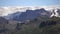 Scenic view Of Mountain Among Snowy Mountains nearby river in Thorsmork, Iceland