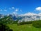 Scenic view of mountain Triglav and Krma valley in the Julian alps