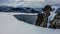 Scenic view of the mountains in Folgefonna National Park, Norway, in winter