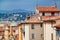 Scenic view of Nice, France. Yellow rooftops
