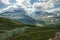 Scenic view of Norwegian mountains in Jotunheimen National Park