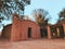 Scenic view of the old adobe church Oratorio de los Orquera in Catamarca, Argentina