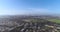 Scenic view over Tel Aviv green skyline, High rise drone from residential houses over green Central park and pond in the