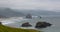Scenic view of Pacific coast from Ecola state park in Oregon state