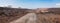 Scenic view of the panoramic desert landscapes of Loiyangalani District in Turkana County, Kenya