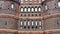 Scenic view of part of Holsten Gate or Holstentor in old town, beautiful architecture, close up, Lubeck, Germany