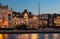 Scenic view of Piazza UnitÃ  at sunset, Trieste