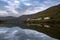 Scenic view of the Pinhao village with terraced vineyards and the Douro River and the Douro Valley, in Portugal