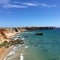 Scenic view of Praia do Tonel (Sagres) on a sunny day in Portugal
